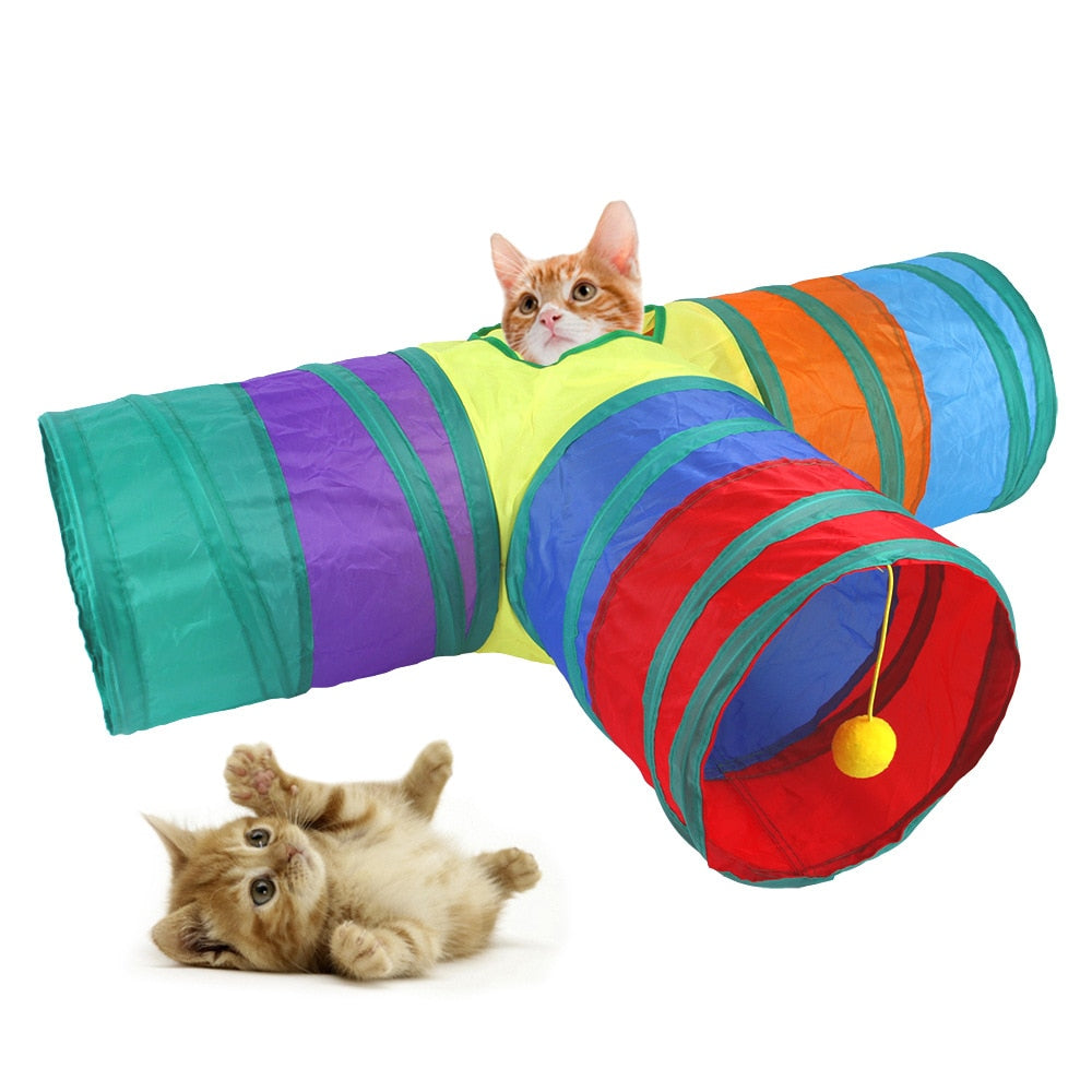 Cat Tunnel Foldable Interactive Toy