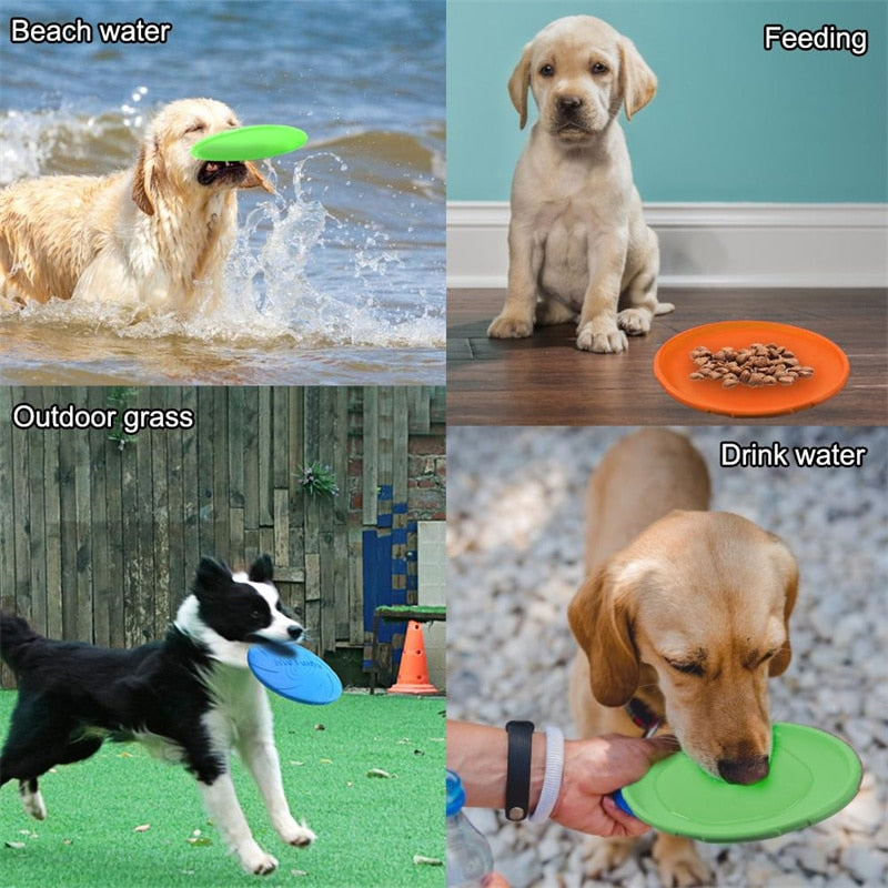 Dog Frisbee Silicone Disc